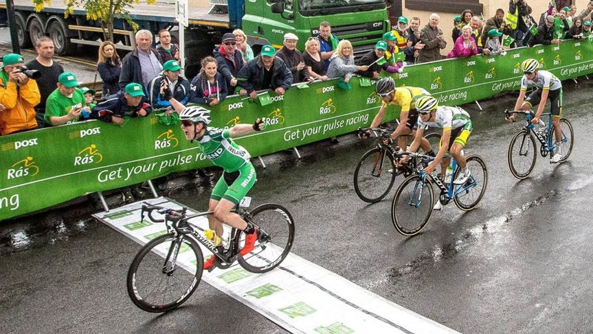 Eddie Dunbar takes Stage 7 into Baltingless in 2016.